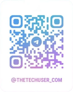Techuser Telegram Channel QR Code