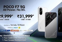 POCO F7 5G Launches in India Powered by Snapdragon 8s Gen 4 POCO F7 Launched