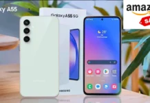 Amazon deal : Flat ₹12,000 discount on Samsung Galaxy A55 5G Samsung Galaxy A55 5G