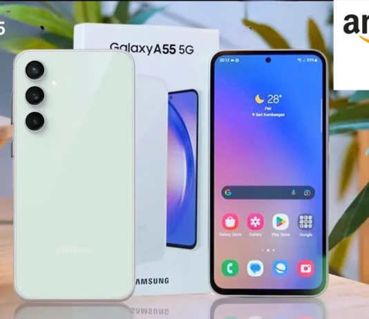 Amazon deal : Flat ₹12,000 discount on Samsung Galaxy A55 5G Samsung Galaxy A55 5G